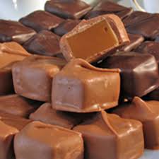 Caramel Cubes with Chocolate